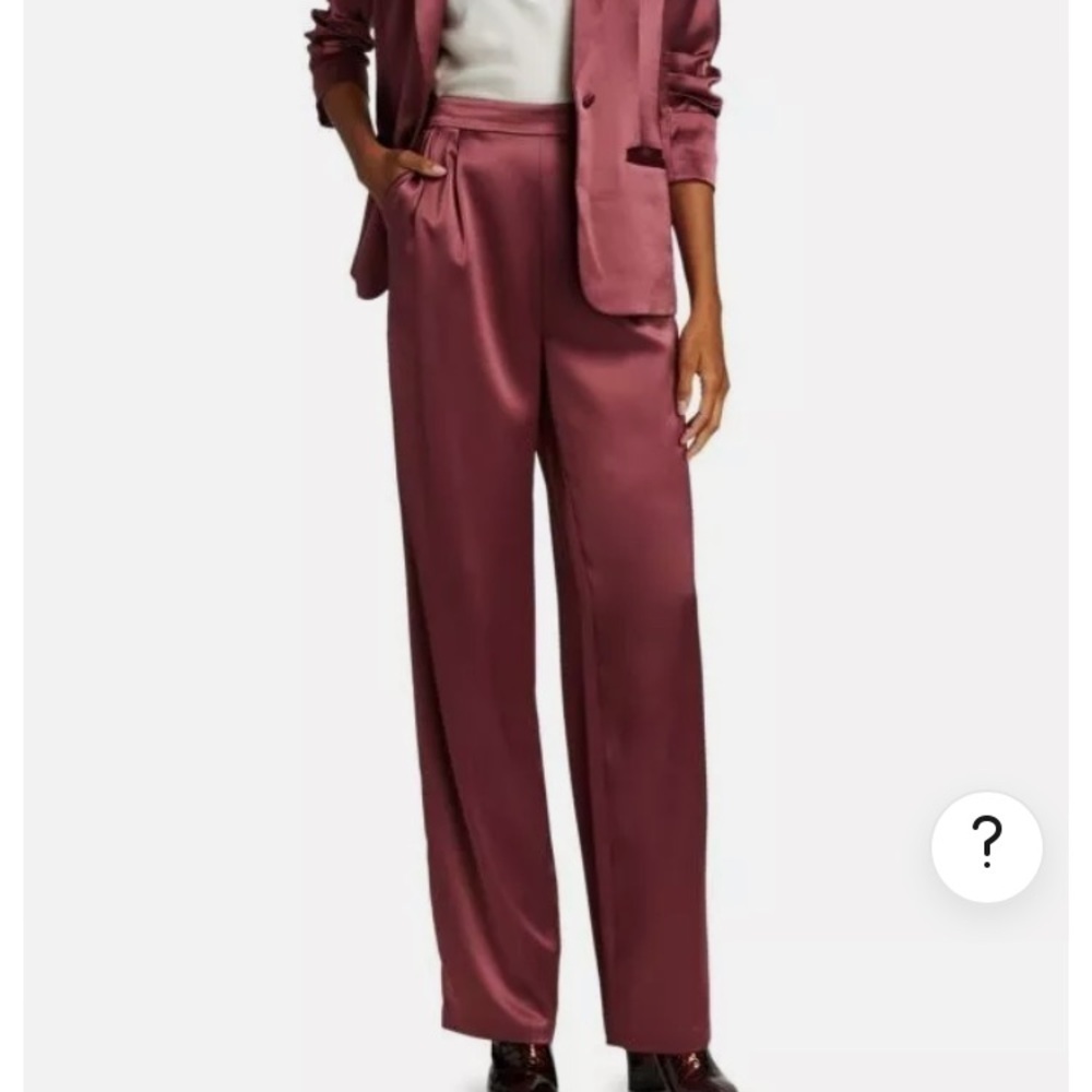 Cinq a Sept Alexi Luxe Satin Straight Leg Pants